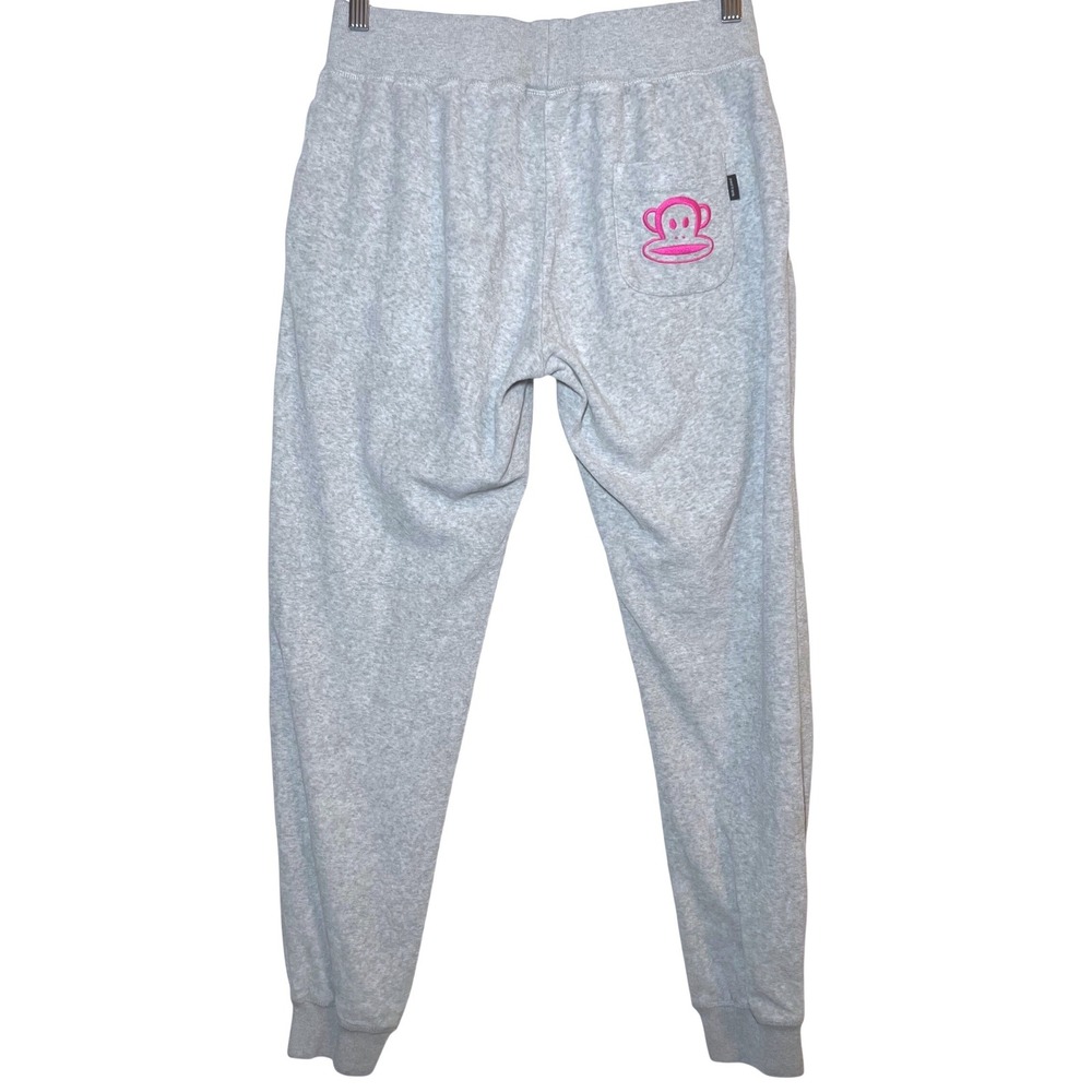 Paul Frank Y2K Grey Terry Cloth Heart Sweatpants Jogger Size Large